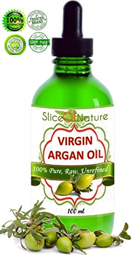 Slice Of Nature Virgin 100% argan oil Raw and pure anti-aging face and hair oil 100 ml