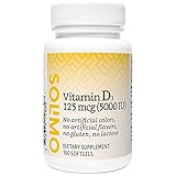 Amazon Brand - Solimo Vitamin D3 125 mcg (5000 IU), 150 Softgels, Five Month Supply (Packaging may vary)