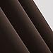 Deconovo Blackout Curtains, Solid Room Darkening Curtains for Living Room, Thermal Insutaled Drapes for Kitchen Patio Door Nursery, Grommet Top (Chocolate, 42x63 Inch, 1 Panel)