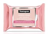 Neutrogena Visibly Clear Facial Cleansing Wipes, Pink Grapefruit, 25-Count (6 Pack)