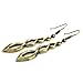 CHOP MALL® Vintage Circle Spinal Hollow Bronze Copper Drop Earrings For Women Lady(1 Pair)