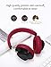 Bluedio TM Bluetooth Headphones Over Ear, Voice Control Hi-Fi Stereo Wireless Headset with Mic Supports Amazon Web Services (AWS) for Travel Work Cellphone, Red