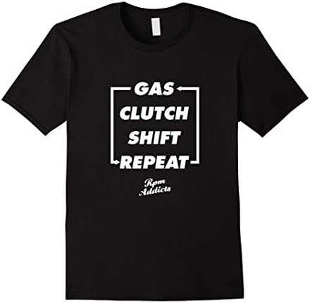 Mens Real Man Use Three Pedals Shirt Large Black