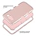 ULAK Galaxy J7 Case, Anti Slip Galaxy J7 Case Dust Scratch Shock Resistance Protective Cover for Samsung Galaxy J7 J700 (2015) with Hybrid High Soft Silicone Hard PC Case (Rose Gold)