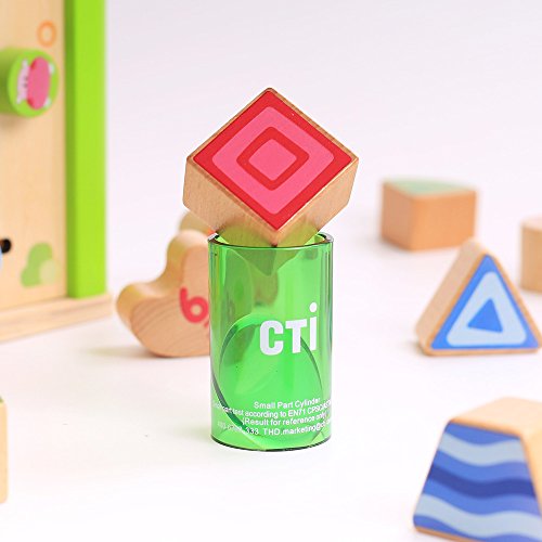 rolimate 7x7x7 inch Colorful Preschool Early Development Wooden Educational Game Toy Gift Box - Activity Centers - Best Birthday Pre-Kindergarten Gift Toy for Age 18 Month and Up Kids Toddlers Baby - Thumbnail 4