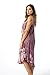 Riviera Sun Rayon Crepe Marble Sleeveless Umbrella Dress 21840-PUR-3X Purple