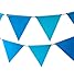 Quasimoon PaperLanternStore.com Blue Ombre Triangle Pennant Banner