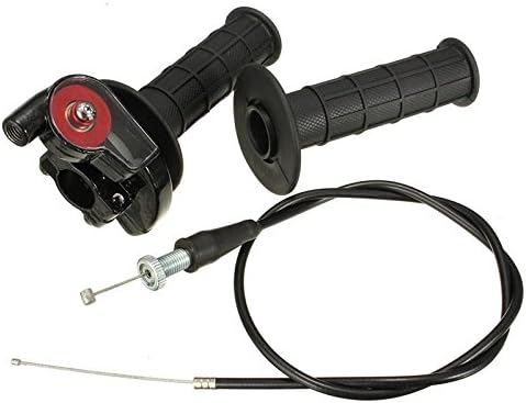 Qauick 7/8" 22mm Twist Throttle Grips Cable For CRF KLX TTR 110 125 150 200 250 cc Dirt Pit Bike
