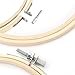 Buytra 3 Pack 12 Inches Wood Embroidery Hoop, Circle Bamboo Cross Stitch Hoop Ring for Embroidery Beginner, Crafts Projects (3)