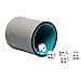 Leatherette Dice Cup Set Felt Lined with 16mm Dot Dices Shaker for Yahtzee Bar Party Dice Games - Grey
