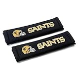 NFL Team New Orleans Saints Seat Belt Shoulder Pads, Pair