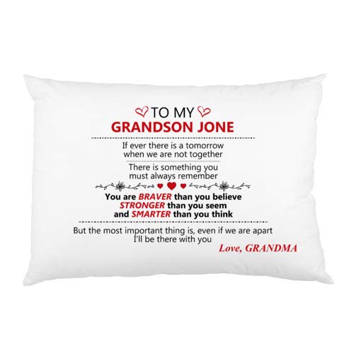 Amazon Com Favorplus Pillowcase To My Grandson Grandma