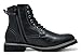 Bruno Marc Men's Stone-03 Black Motorcycle Combat Dress Oxford Snow Boots Size 10 M US