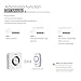 Wireless Doorbells Kit Cinbos Wireless Doorbell for Home LED Light with 1 Receiver and 2 Remote Push Buttons Waterproof,1000 Feet Long Range, 52 Chimes, 4 Levels Volume (B21-2T1-W)