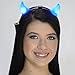 FlashingBlinkyLights Light up Blue Devils LED Horns Headband