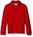 Nautica Big Boys' Uniform Long Sleeve Pique Polo, Red, Small/8