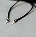 Benevolence LA Leather Choker Bolo Lariat Vegan Suede Long Tie Necklace Girls Women Opal Triangle