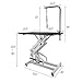 VEVOR 42.5 X 23.6 Inch Dog Grooming Table Z-Lift Hydraulic Grooming Table 330Lbs Weight Capacity Height Adjustable Pet Grooming Table with Adjustable Arm and Noose (Pet Hydraulic Table)