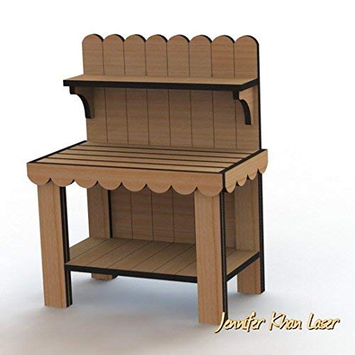 Potting Bench Kit Dolls House Miniatures 12th Scale Dolls House Furniture Kits Miniature Kits Laser Cut Kits Amazon Co Uk Handmade