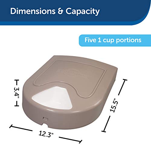 PetSafe 5 Meal Automatic Pet Feeder, Dog and Cat Dry Food Dispenser, with Digital Clock and Portion Control, 1 Cup… - Image 7