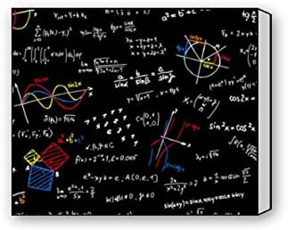 matematika custom Canvas Print diy photo printed UV archival inks One-side Printing 20"(L) x 16"(H)