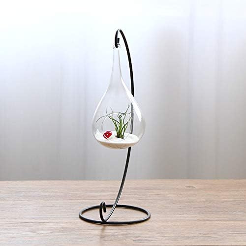 SYHAI Air Plant Terrarium Glass Hanging Teardrop Air Plant Terrariums Pot Flower Vase Office Home Wedding Decoration Favor Xmax Gift DIY Home