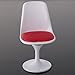 Dovewill 1:12 Scale Metal Tulip Chair Swivel Chair for Dollhouse Miniature Decor