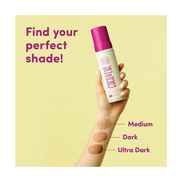 Coco-Eve-Sunny-Honey-Bali-Bronzing-Self-Tanner-Mousse-Set-Medium-All-Natural-Sunless-Tanning-Mousse-Instant-Self-Tanning-Lotion-with-Bronzer-with-Self-Tanning-Mitt-Applicator-200ml Coco & Eve Sunny Honey Bali Bronzing Self Tanner Mousse Set (Medium) - All Natural Sunless Tanning Mousse | Instant Self…