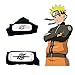 Naruto Leaf Village Headband and Anti Leaf Village Headband 2 Pack Perfect for Ninja-Themed Costume,Cosplay Black
