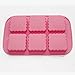 X-Haibei 6-Cavity Square Mooncake Soap Lotion Bar Chocolate Cake Glycerin Silicone Mold Pan 2oz per Cell