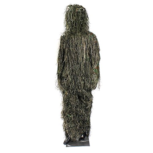 Outerdo woodland and forest design ghillie suit military leaf hun…