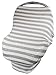 Premium Nursing Cover for Breastfeeding Moms, Multi Use Including High Chair Cover, Infant Baby Car Seat Cover, Shopping Cart Cover and Infinity Scarf, Perfect Accessory for Boys and Girls