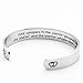 LParkin Encouragement Bracelet Fate Whispers to The Warrior You Cannot Withstand The Storm And The Warrior Whispers Back I Am The Storm (Cuff)