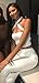 KAKALOT Women's Criss Cross Halter Bandage Crop Tops Cut Out Active Bustier Cami S White