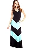 Lolli Couture SCOOP NECKLINE SLEEVELESS CASUAL MAXI DRESS L blackmint