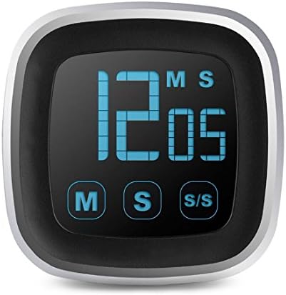 SuBleer Digital Kitchen Timer,Big Digits,Loud Alarm and Magnetic Backing Stand with Clear LCD Display for kitchen cooking homework sports experiments noon break ect(1 Pack, Not Included Battery)