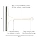 ZEALOTT Professional Hand-held 11-Inch Rubber Blade Squeegee with Hanging Hole for Cleaning Glass Windows, Shower Doors, Bathroom Tiles, Garage Floors, Mirrors, Car Windshield - Ivory White