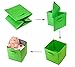 [10-Pack,Assorted Colors] Durable Storage Bins, Containers, Boxes, Tote, Baskets| Collapsible Storage Cubes for Household Organization | Fabric & Cardboard| Dual Handle | Foldable Shelves Storages