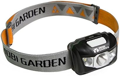 Mobi Garden Outdoor Camping light Can adjust the distance light intelligent programming convenient sport fishing head lamp Black