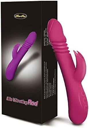 7 Speed Silicone Wireless Massager with Heating Thrusting and Rotating Function USB Rechargeable &amp; Waterproof (Pink)