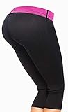 Woman Thermo Sweat Hot Neoprene Body Shaper Slimming Yoga Pants (XXL, Rose)