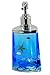 Beach Seashell + Starfish Bathroom Accessories Set Tumbler/Soap Dish/Liquid Soap Dispenser/Toothbrush Holder- Blue Oil