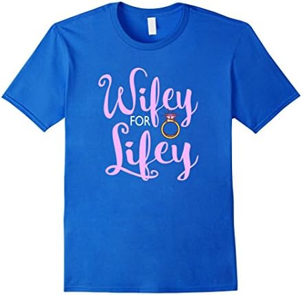 Men's Wifey for Lifey Shirt XL Royal Blue
