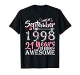 Funny Made in September 1998 21 Yrs Old 21st Birthday Gift T-Shirt