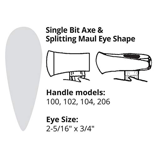 Link Handles 64703 36" Single Bit, Curved Grip Axe Handle, For 3 To 5 Pound Axes And Bush Hooks, American Hickory, Wax Finish, Homeowner Grade - Thumbnail 2