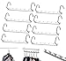 8 Pcs Space Saving Hangers Magic Hangers Metal Heavy Duty Hooks Closet Clothing Hanger Organizer, 10 inch