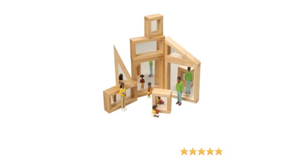 wooden mirror blocks