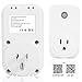 Smart Plug Wi-Fi Mini Outlet Aneken Smart Socket Compatible with Amazon Alexa Google Assistant Remote Control Devices from Anywhere Timing Function Voice Control Home Device No Hub Required (2 Pack)
