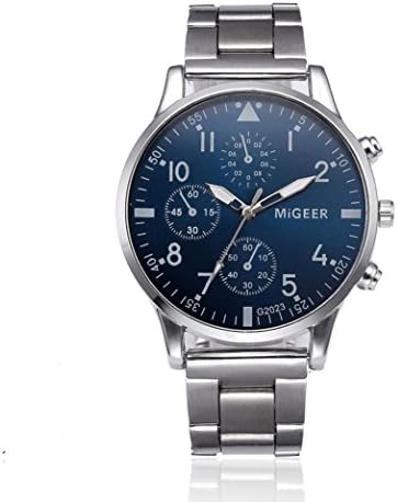 Clearance! Paymenow 2018 New Men Fashion Chronograph Watch Classic Stainless Steel Analog Quartz Wrist Watch (A)