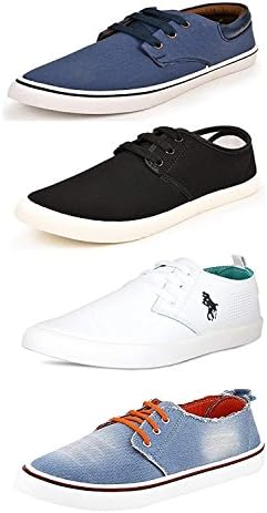 SCATCHITE Men's Canvas Combo Of 4 Casual Shoes
